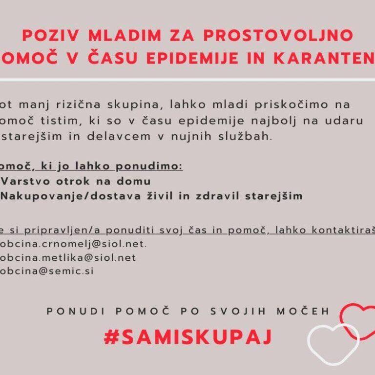 NE SPREGLEJ kc semic bela krajina mladina semska mladi aktivnosti dogodki 18