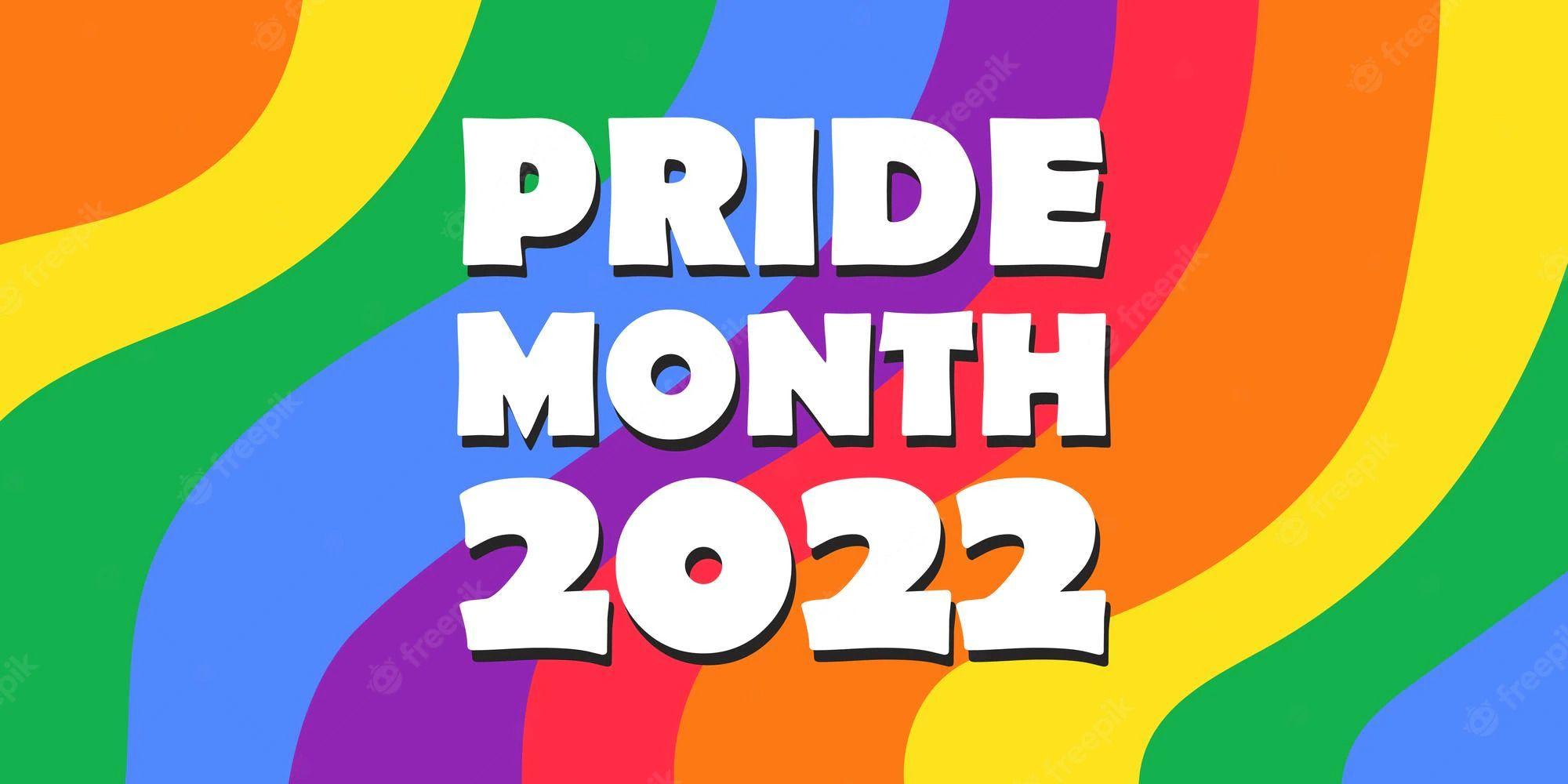 pride month 2022 horizontal banner colored rainbow lgbtq gay pride flag colors 499817 334