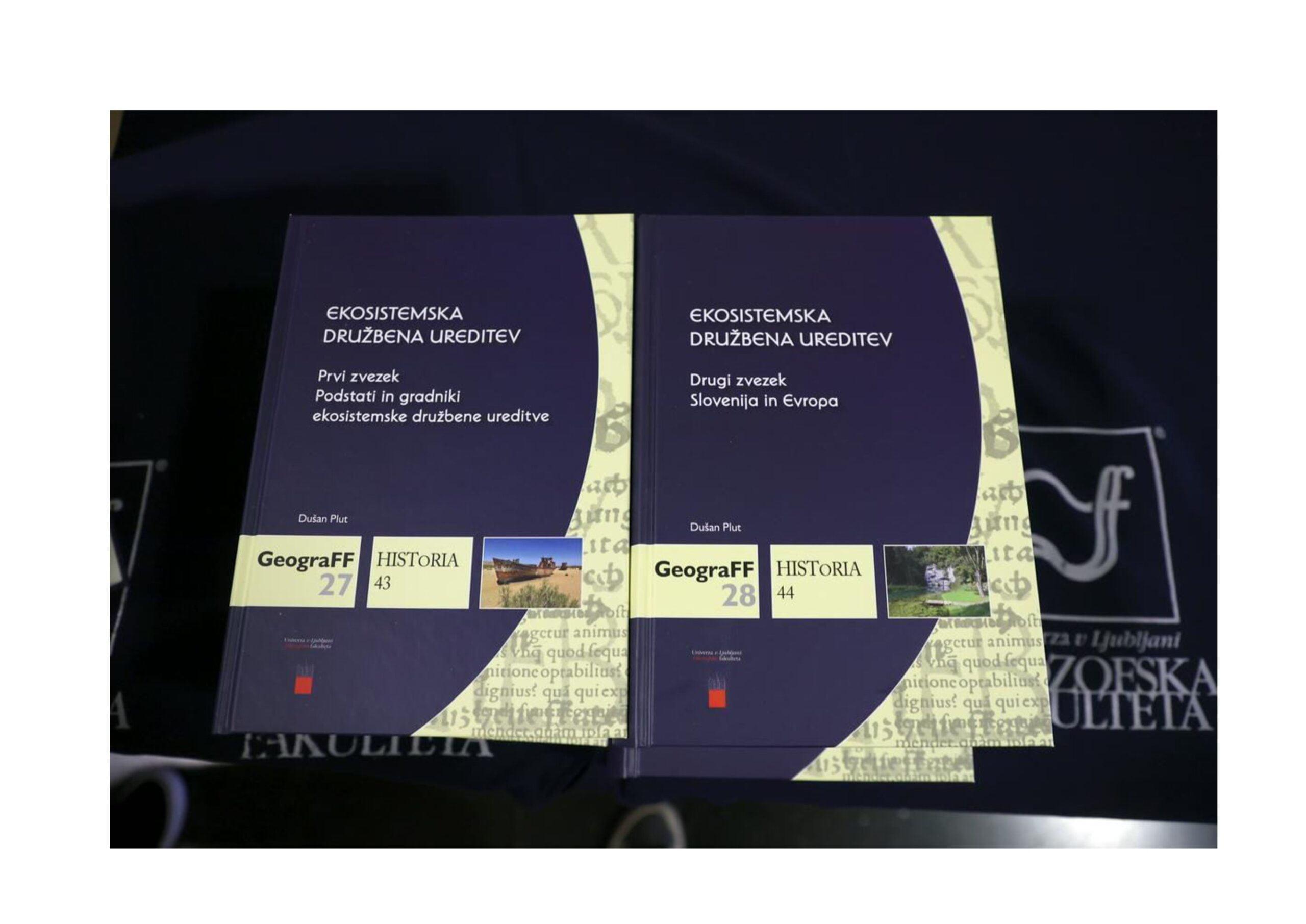 Dusan Plut Ekosistemska druzbe naslovnica