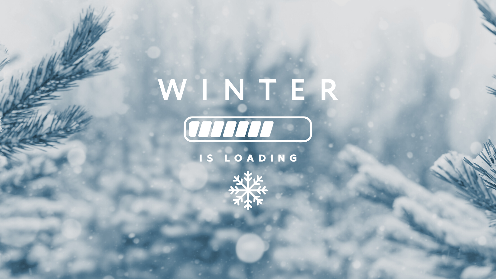Grey Minimalist Hello Winter Instagram Post (Facebook Cover)