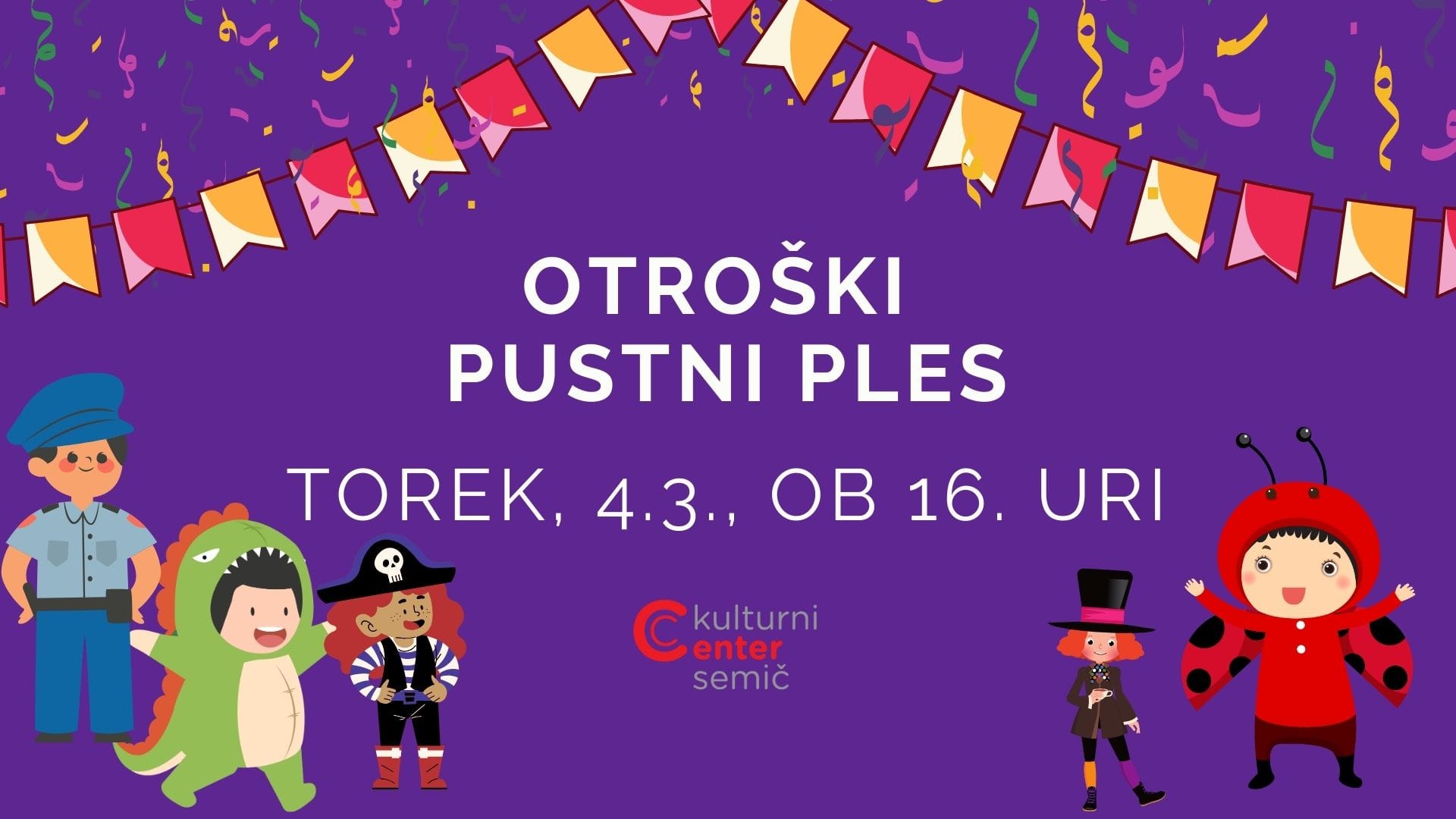 Pust za dogodek na face