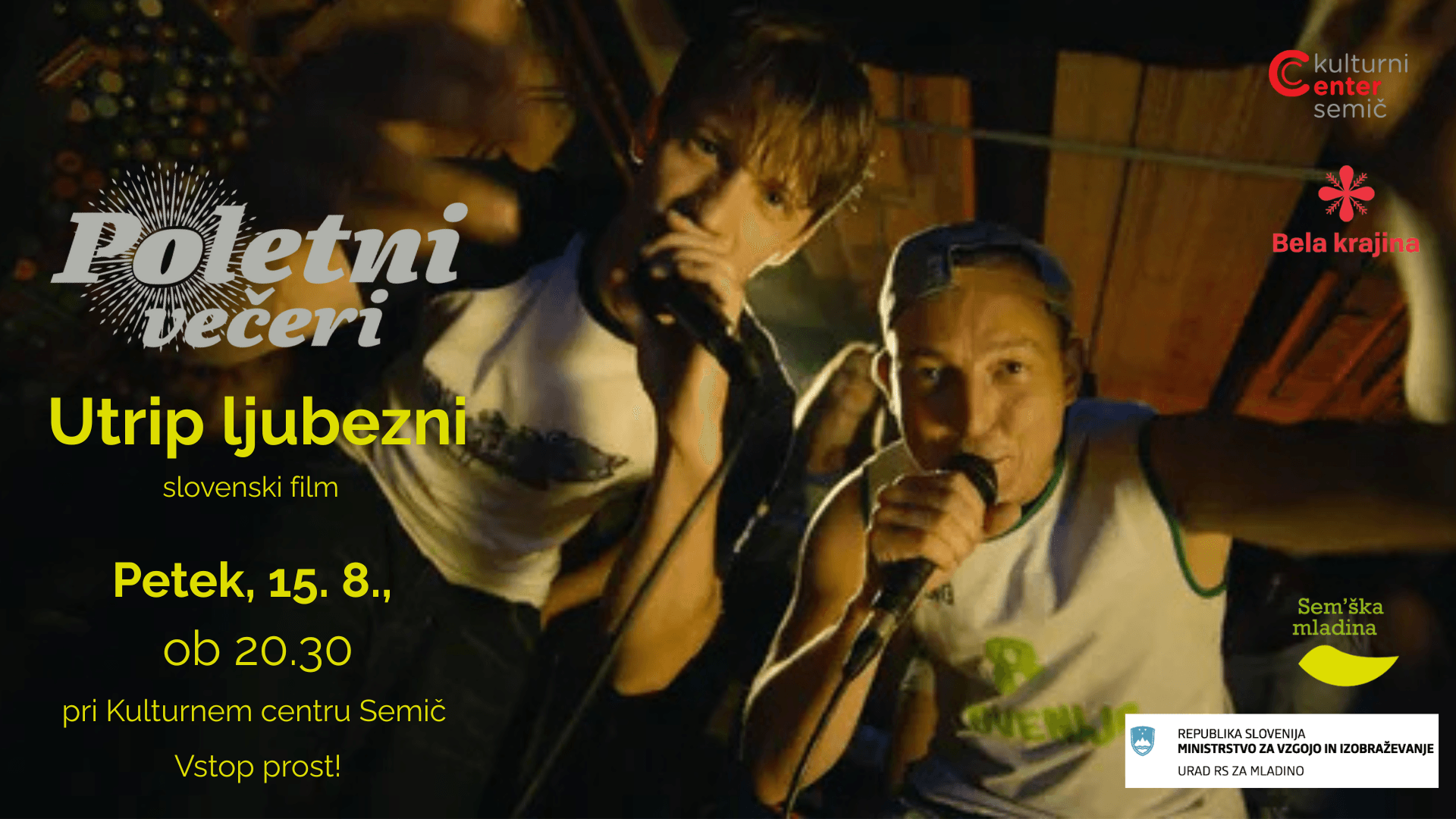 Film Utrip ljubezni Poletni večeri za TV in dogodek na face