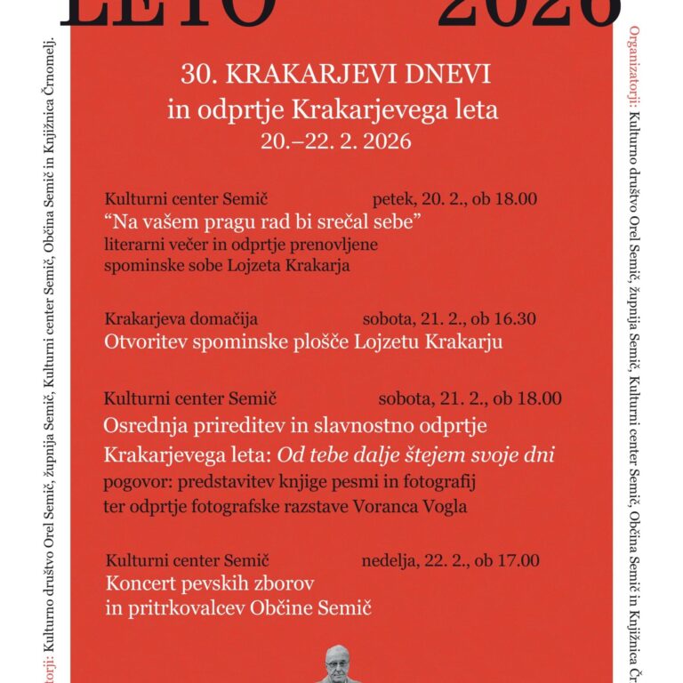 Plakat Krakarjevi dnevi A page