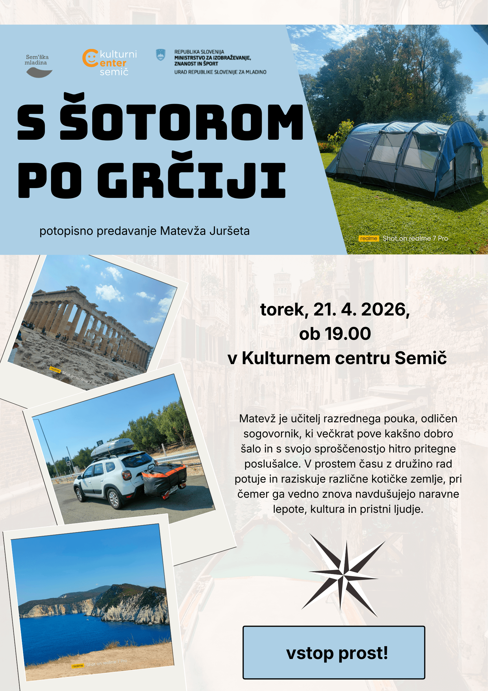 Potopisno predavanje Matevža Juršeta ..