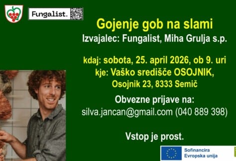 Vabilo FB Gojenje gob na slami ..