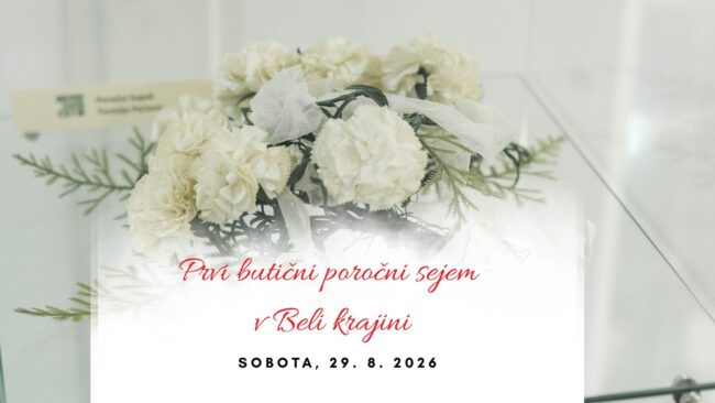 Prvi poročni butični sejem v Beli krajini banner za TV oziroma dogodek na face